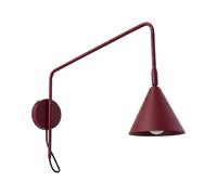 Licht-Erlebnisse Wandlampe Acciaio Burgund Con Interruttore E14 T:61 cm