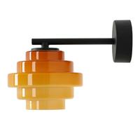 Licht-Erlebnisse Wandleuchte In Vetro Miele 14 cm G9 Da Parete Nero
