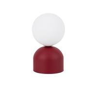 Licht-Erlebnisse Xavier Tischlampe Rot Metall Tischleuchte G9 21 cm Blendfrei