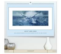 Licht und Linie (hochwertiger Premium Wandkalender 2027 DIN A2 quer), Kunstdruck in Hochglanz: Rügen-Aquarelle von Christoph Rosenow treffen auf ... Meisters der Moderne, Lyonel Feininger.