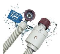 Lichtblau Aquastop 2980 I 2,5 m, per lavatrice e lavastoviglie, angolo 3/4", con valvola di sicurezza e filtro antisporco, tubo di alimentazione, lavastoviglie da tavolo