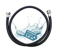 LICHTBLAU Aquastop - Prolunga di alimentazione per acqua calda fino a +90°, 1,5 m, 3/4", lavatrice e lavastoviglie I 2727, tubo per acqua calda con filettatura in metallo, con guarnizione inclusa