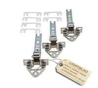 Lichtblau Set cerniere sportello frigo 3 pz. 268698, 00268698, 268699, 00268699 per Bosch, Siemens I Set cerniere sopra e sotto per sportello frigo