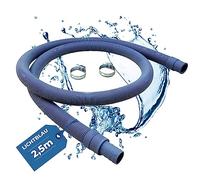 Lichtblau Tubo di scarico per lavatrice e lavastoviglie 2985 2,5m con attacco I Set completo con 2x fascette stringitubi I tubo di scarico acqua universale indipendentemente dal produttore