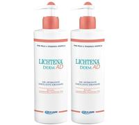 LICHTENA® DermAD Gel Detergente Emolliente Idratante 2x400 ml Gel dete