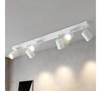 Lichtmaler Faretti LED Soffitto 6 Faretti Lampada da Soffitto Moderni | Orientabili Lampadario Parete GU10 Illuminazione Interni per Soggiorno Cucina Salotto, Lampadina Non Inclusa