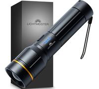 LICHTMEISTER Torcia LED Ricaricabile 2000 Lumen Batteria 5000 mAh IP44
