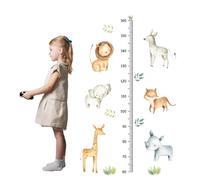 LICHUANUK Adesivi Murali Metri Da Parete, Altezza Grafico Con Animali Adesivi Da Parete, Metri Da Parete Per Bambini Rimovibile Misurare Adesivi Da Parete Per Cameretta Bambini