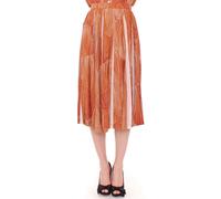 Licia Florio Brown Orange Below Knee Full Skirt - IT42|M