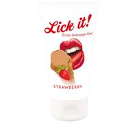 Lick it! - lubrificante commestibile 2in1 - gusto fragola 50ml