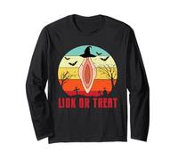 Lick or Treat Naughty Halloween Dirty Maglia a Manica