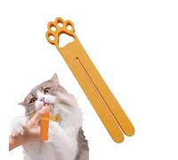 Lickable Cat Treat Squeezer,3D Printed Dog Food Squeezing | Kitten Strip Feeder | for Trainers Animal Lovers Apartment Home Office Shelters Bedroom Living Room Study
