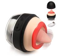 LICKGASM - Stimolatore clitorideo Lady Licker per donne e coppie, impermeabile e ricaricabile, 3 velocità e 7 modelli di leccatura in silicone di alta qualità, set da 3 pezzi, leggero