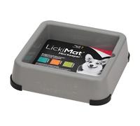 LickiMat Mini Keeper Bundle Supporto 20x20cm per Cani - Grigio, Lavastoviglie