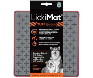 LickiMat Tuff, Heavy Duty Buddy, tappetino per leccare il cane, riduttore di ansia e noia, perfetto per cibo, dolcetti, yogurt o burro di arachidi, divertente alternativa a una ciotola per cani a