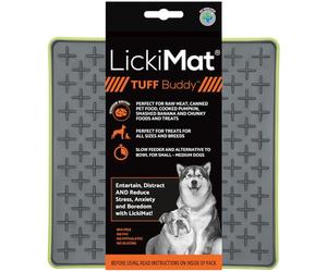 LickiMat Tuff, tappetino resistente per cani con alimentazione lenta, riduce l'ansia e la noia, perfetto per cibo, dolcetti, yogurt o burro di arachidi, divertente alternativa a una ciotola per cani a