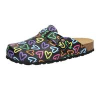Lico Bioline Clog Print, Zoccoli, Donna, Nero, 37 EU
