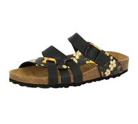 Lico Bioline Flora, Ciabatte Donna, Nero (Schwarz/Gelb Schwarz/Gelb), 36 EU