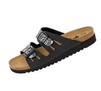 Lico Bioline Lady Classic, Pantofole a Collo Basso Donna, Black Silber, 42 EU