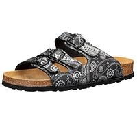 Lico Bioline Lady Power, Pantofole Donna, Nero/Argento, 38 EU