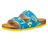 Lico Bioline Top, Pantofole, Blu/Giallo, 38 EU