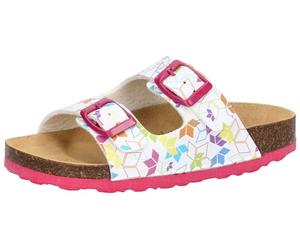 Lico Ciabatte Unisex per Bambini Bioline Rocky, Bianco Multicolore, 34 EU
