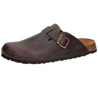 Lico Ciabatte uomo Bioline Clog Leather, marrone scuro., 41 EU