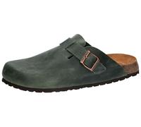Lico Ciabatte uomo Bioline Clog Leather, verde scuro, 45 EU