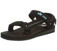 Lico Karibik V, Sandali con Chiusura a T Donna, Nero (Schwarz/Türkis Schwarz/Türkis), 33 EU