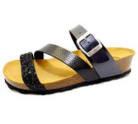 Lico Natural Glitter, Ciabatte, Donna, Nero, 37 EU
