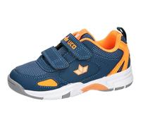 Lico Peyton V, Scarpe da Ginnastica per Interni Unisex-Bambini, Petrol/Orange, 30 EU