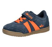 Lico Scarpe da Ginnastica Unisex per Bambini, Easley VS, Blu Marino/Arancione, 28 EU