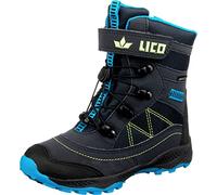 Lico Sundsvall Vs, Stivali da Neve, Marine/Blau/Lemon, 34 EU