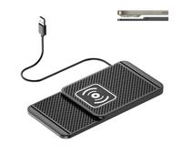 LICOME Caricatore Wireless Auto per Alfa Romeo SZ RZ 33 Alfasud Arna, Supporto per Cruscotto e Console Centrale, Pad Antiscivolo, Uso Auto e Scrivania per Smartphone,A USB 30cm