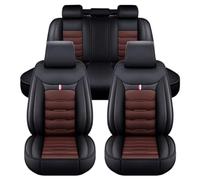 LICOME Coprisedili Auto per Ford kuga 2019-2023, Auto Coprisedile in Pelle, Set Completo Copri Sedile Anteriori e Posteriori Impermeabile Traspirante Comodo,C Black Coffee