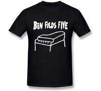 LICORICE KUMQUAT Men's Ben Folds Five Piano Logo T Shirt Black L