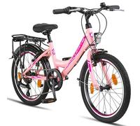 Licorne Bike, Stella - Bicicletta da città da 20”, 24”, 26” e 28”, per ragazze, ragazzi, uomini e donne, cambio a 21 marce (6 marce per 20”), city bike in stile olandese