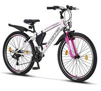 Licorne - Mountain bike per bambini, uomini e donne, con cambio Shimano a 21 marce