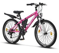 Licorne - Mountain bike per bambini, uomini e donne, con cambio Shimano a 21 marce
