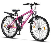 Licorne - Mountain bike per bambini, uomini e donne, con cambio Shimano a 21 marce