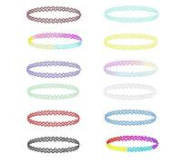 LICQIC 12 Pezzi Girocollo Collane Set di Collane a Girocollo per Ragazza donna e Bambina