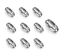 LICQIC Connettori a Clip in Acciaio Inossidabile, Sostituzione Connettore a Catena Verticale Clip, per Tende Verticali a Rullo da 4,5 mm, per Romane e Verticali, 10 In Ccciaio Inox