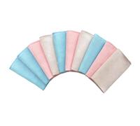 Licsaliwe 10 pezzi di panno in microfibra per la pulizia del vetro, senza lanugine, panno per la pulizia dei vetri e asciugamano per asciugare l'auto, panni multiuso da 9, 8 x 9, 8 pollici