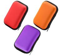 Licsaliwe Custodia impermeabile in EVA, custodia rigida con cerniera da 3 pezzi per cavi, power bank e disco rigido/ 4, 72x3, 35x1, 5