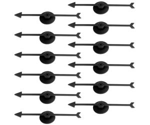 Licsaliwe Frecce da Gioco in plastica 12 Pezzi - Frecce con Base per Giochi da Tavolo Fai da Te in ira la Ruota Party/3, 9 Pollici