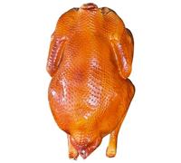 Licsaliwe Puntello di pollo arrosto artificiale, cibo realistico da esposizione, decorazione centrotavola per il Ringraziamento e Natale