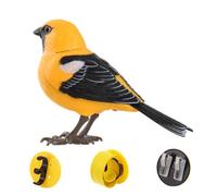 Licsaliwe Robot Bird - Giocattolo per Uccelli cinguettanti Che Canta elettricamente, Giocattolo interattivo con Simulazione attivata dal Suono del Movimento, Style1