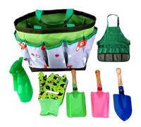 Licsaliwe Set di Attrezzi da Giardinaggio per Bambini, Guanti spruzzatore Grembiule da 7 Pezzi Cosplay educativo per i più Piccoli