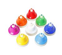 Licsaliwe Set di campanelli Musicali a 8 Note, campanelli da scrivania in Scala cromatica, Strumento a percussione per l'educazione dei Bambini, l'insegnamento della Musica