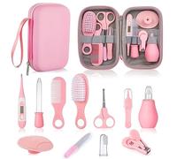 Lictin Set per la Cura del Bambino - 12 Pezzi Beauty BabyCare, prodotti per l'infanzia, set per la cura del bambino da viaggio e di uso quotidiano (Rosa)